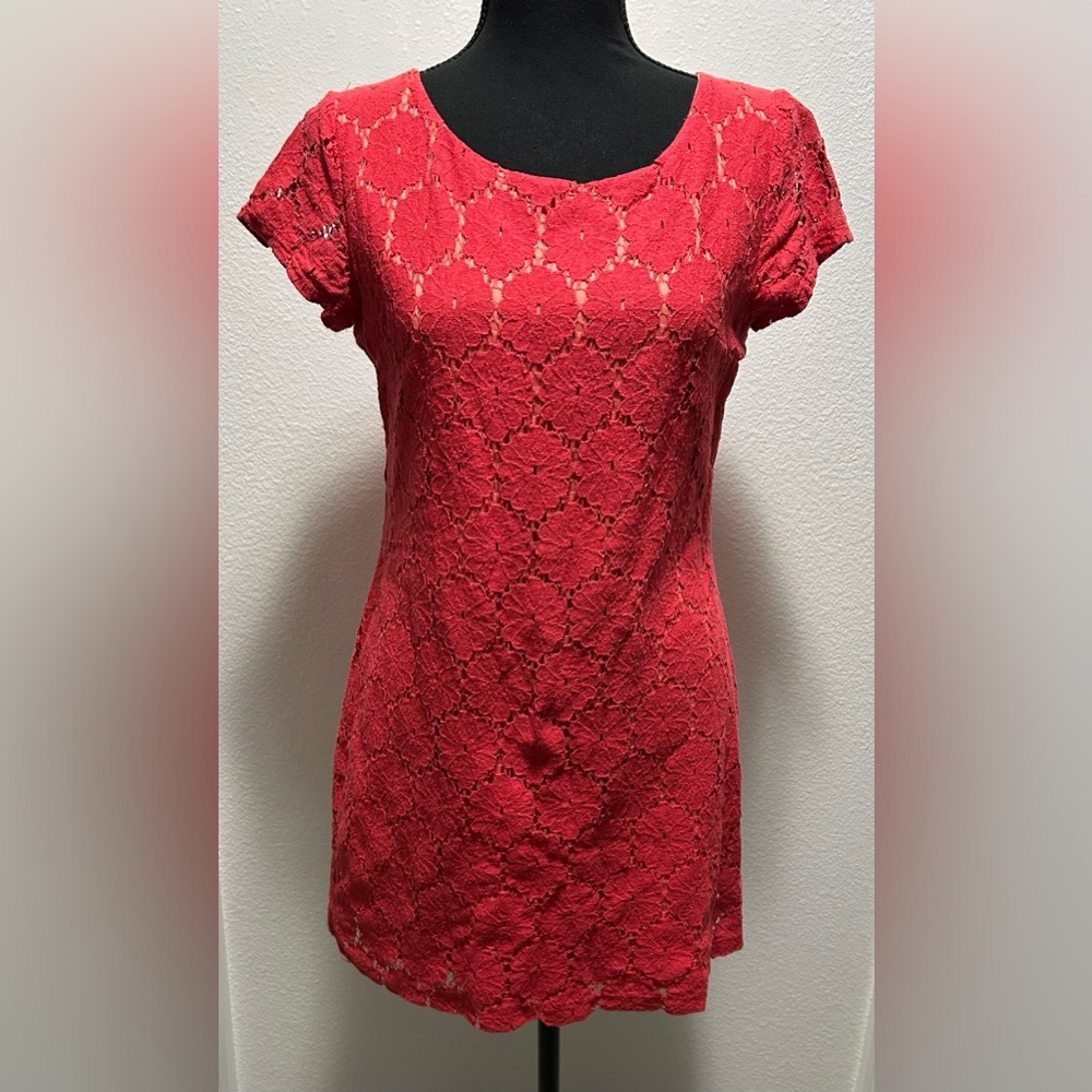 Xhilaration Midi Dress - SP - Coral - Used